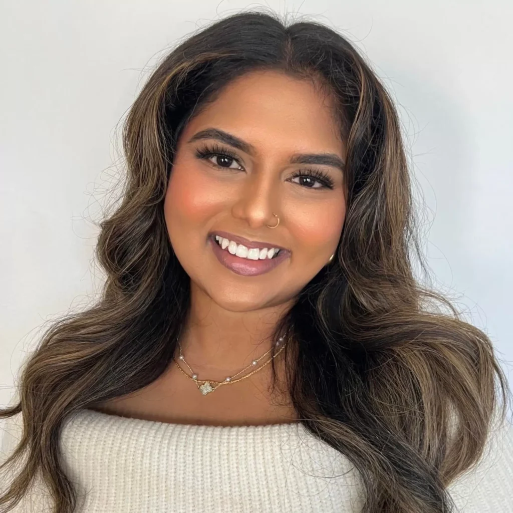 Portrait of Nishaana Jeyakumar, Registered Psychotherapist working with individuals, couples, families, children, teens, and adults